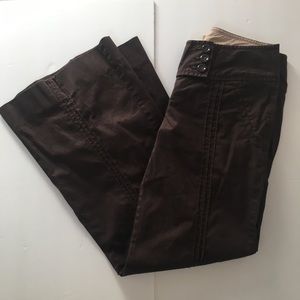 Anthropologie Elevenses Womens Pants Size 8 Brown